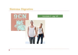 Sistema Digestivo

                    Actividade 2 – pág. 169
 