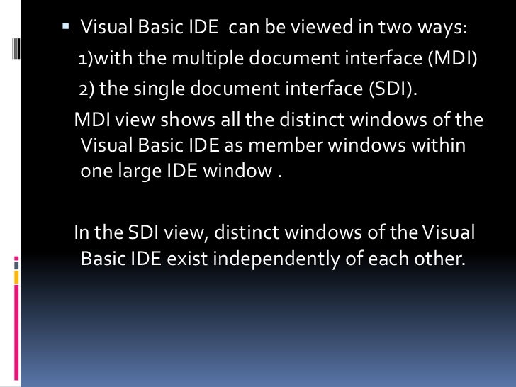 Sdi mdi
