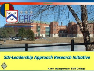 Army Management Staff College
Unclassified
United States Army Combined Arms Center
 