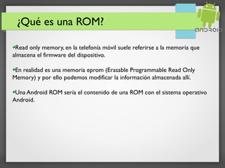 Roms modificadas para Android | ODP