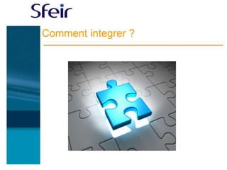 Comment integrer ?
 