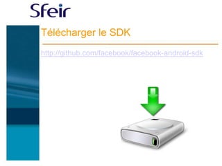 Télécharger le SDK
http://github.com/facebook/facebook-android-sdk
 