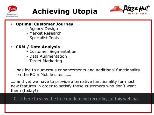 Recipe For Success How Pizza Hut Use Customer Behaviour To Create A