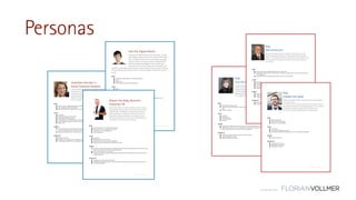 © Florian Vollmer 2015
Personas
Gretchen the Gen Y –
Social Sciences Student
Social life takes priority over most anything, especially sleep.
Texting is the number one way to communicate. Status is
important to her. While a good mattress is important, it needs
to be practical, keeping her spin classes, happy-hour, and
high-end fashion flash sales in mind too – everything needs to
fit in her budget!
Does:
● Goes to a major college, lives about 20 minutes away
● Rock climbing and anything outdoors
● Works 20 hrs/ week as a paid intern in a law office
Loves:
● Socializing
● Sharing purchases with her friends
● Ask for opinions before buying
● Trying things on or looking at them in a store, but then buying them on her mobile device
● Loves Google Now, gives her all the information that she wants
● Organic food
Avoids:
● Volunteering too much information about herself to organizations (she thought she would give Google
Now a try, and delete if from her phone, but the utility is overcoming any privacy concerns here)
● Buying anything she does not need, money is a bit tight
Dreams of:
● Making a difference
● Being part of a company with a really cool culture one day
● Combining professional work, meaningful volunteering, and a family soon
Page 3 of 7 – © InReality 2015
RSA:
Sue the Connector
Sue got a retail job because she needs to provide for her
family. Not what she was dreaming of when she was young,
she was hoping to become a nurse practitioner – but did not
finish her degree.
Believing in giving her best no matter what life throws at her,
she is eager to learn and grown in this new job.
Does:
● Work the floor 6 days a week
● Takes the early shift because she needs to pick up the kids from school and make family dinner every
night
● Reads for relaxation
Loves:
● Her family
● Helping others
● Connecting people
● Learning
Avoids:
● Going above and beyond. She took this job for its clearly defined start and end time
● Talking about products she is not 100% familiar with (she feels a bit bad at times that she forgets
details of products the store does not sell every single day)
Dreams of:
● Finishing her degree one day, when the kids are a bit older
● Taking a long family vacation
● Making a difference for people
Page 6 of 7 – © InReality 2015
RSA:
Old School Jim
Jim got promoted from RSA to manager 10 years ago. He is into
old-school selling and has his secret formula that has worked for
forever. He recently heard about CX and wants to learn about it, but
is a bit sceptical. He just got a smartphone and is learning how to
use it slowly.
Does:
● Work 6 days/ week, during the holiday season 7 days/ week
● Usually takes the late shift to close the store at 10:00 pm, stays late, often until 11:00 or later to finish
some paperwork
● He has little time for anything else, but likes to work out in the morning
Loves:
● Learning
● Working smarter, not harder
● Good food and his friends
● Learning about new products when they are shelved
● Building a connection with his customers
Avoids:
● Corporate politics, he simply wants to do the best possible job in his store
● Conflict. He likes giving feedback, but really focuses on the positive
● Scripted interactions. He wants to give every situation and person the right attention
Dreams of:
● Working less because his team “got it”
● Developing different training methods for his company, something that is truly authentic
Page 5 of 7 – © InReality 2015
RSA:
Holden the Geek
Holden just finished his BA in Art History and is trying to figure
out his next moves.
He’s taken a retail job because it’s easy and convenient to find a
job, and with his interest in psychology, he figures he can make a
pretty good commission, saving up for whatever is next.
He is used to the latest digital tools for communication.
Does:
● Ride a single speed
● Reads the latest tech blogs
● Reads a lot of (actual) books
Loves:
● His freedom
● Learning something new every day
● Interacting with people and giving them as much information as possible
Avoids:
● Things that bore him
Dreams of:
● Traveling for a year or so
● Getting a Master’s degree
● Working for a startup
Page 7 of 7 – © InReality 2015
Dan the Digital Native
Loves social media, Pinterest, and Snap-chat... His fast
paced lifestyle requires him to be connected 95% of the
time. He doesn’t have time for conventional shopping,
Amazon Prime is hiore go-to and he is dialed into the
latest technology and gadgets that his mobile apps
curate for him. Can do 3 things at the same time, and
looks for a good night’s sleep to give him the energy he needs to perform during
his busy day and social life. If 6 hours is all he can afford, it better be a great 6
hours!
Does:
● Grad School / App developer for Marketing Company
● Soccer
● Flight school
● Drives a Hybrid environmentally friendly car
Loves:
● Sports
● Well Curated Food
● Gaming
● Sharing experiences with friends
● Spending time doing “fun” things
● Instant gratification
● Watching TV, Movies and getting information on his own schedule. Has not watched “tv” and
regularly-scheduled shows except for sports in years
Avoids:
● Brick and mortar stores
● Lines or anything that requires a lot of time
● Spending time on buying stuff
Dreams of:
● A world that suggests what he may need
● Seamless experiences (“why should I search for ​anything?”
● Having as much time for himself and his friends as possible
Page 2 of 7 – © InReality 2015
Robert the Baby Boomer –
Enjoying Life
At this stage in life, it’s all about quality and trust. Enjoys
reputable brands, that reflect choice materials and expert
craftsmanship. Recently got a smartphone and loves it.
Does everything on it, keeps lists with Evernote and his
family shares photos frequently. Loves staying in touch
with family and children via Facetime. Values experiences
and makes time for the important things.
Does:
● Early retirement from a management position
● Works part time as management consultant
● Volunteers in various organizations
● Charcoal Sketches
Loves:
● Road biking
● Riding around in his convertible
● Discovering new restaurants and art galleries
● Spending money on quality and considered purchases
Avoids:
● Complexity. The fact that there are 200 different kinds of mustard at his grocery store drives him crazy.
Grey Poupon and done. He filters out everything else
● Stress. He takes his time to do it right
● Suburbs. He recently re-discovered the beauty of downtown living. Different, but so much more to do
in walking distance.
Dreams of:
● Traveling around the world with his wife
● Building the home of his dreams. Now he has the time and the money to build a truly custom home
● His first solo exhibition
Page 4 of 7 – © InReality 2015
 