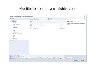 Modifier le nom de votre fichier cpp
 