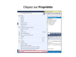 Cliquez sur Propriétés
 