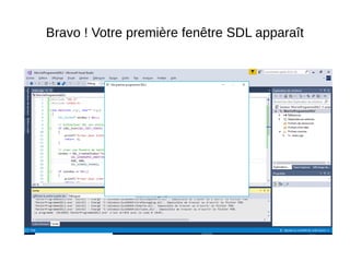 Bravo ! Votre première fenêtre SDL apparaît
 