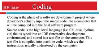 Software Development Life Cycle | PPT | Operating Systems | Computer ...