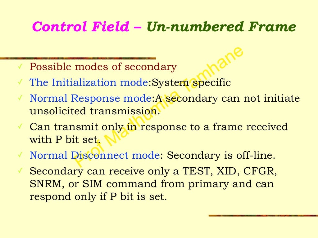 Data Link Synchronous Protocols - SDLC, HDLC