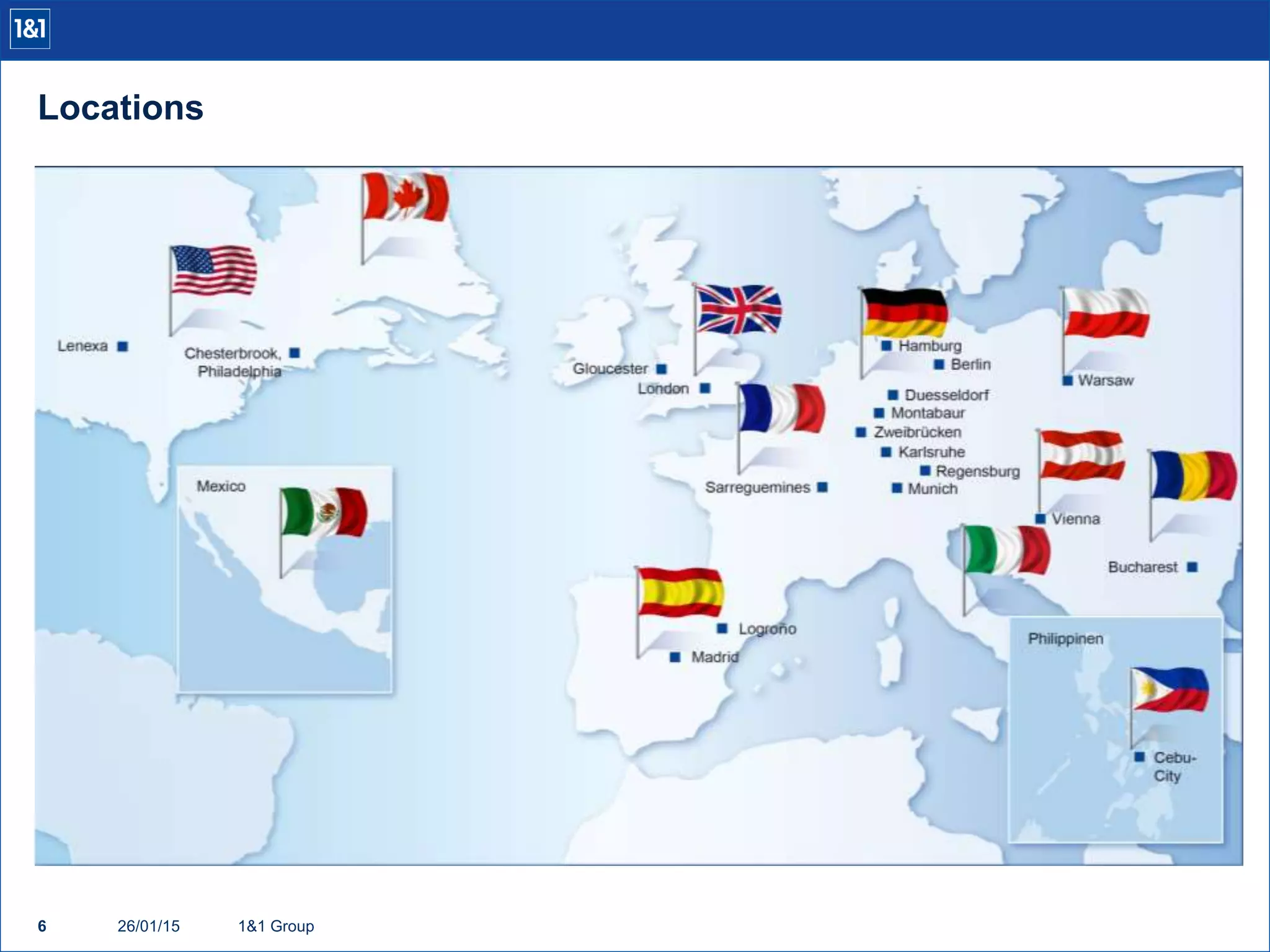 Locations
6 1&1 Group26/01/15
 