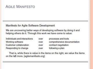 AGILE MANIFESTO
 