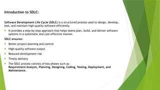 Comprehensive Guide to Software Development Life Cycle (SDLC) Models ...