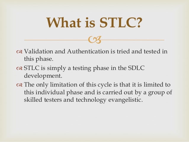 sdlc vs stlc stlc
