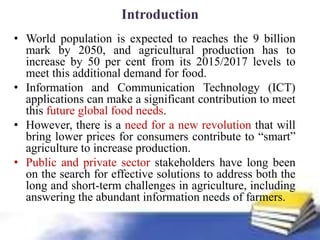 ICTs for Sustainable Agricultural Development: A Case Study of Hassan ...