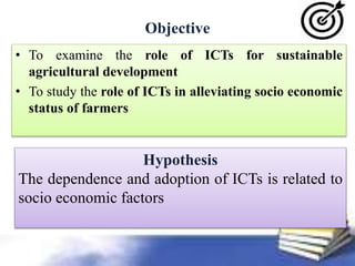 ICTs for Sustainable Agricultural Development: A Case Study of Hassan ...