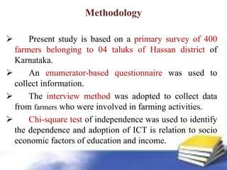 ICTs for Sustainable Agricultural Development: A Case Study of Hassan ...
