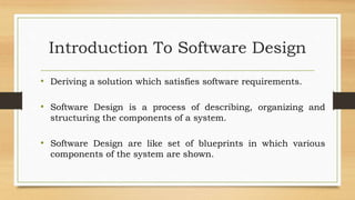 Software Design Methodologies and Testing | PPTX