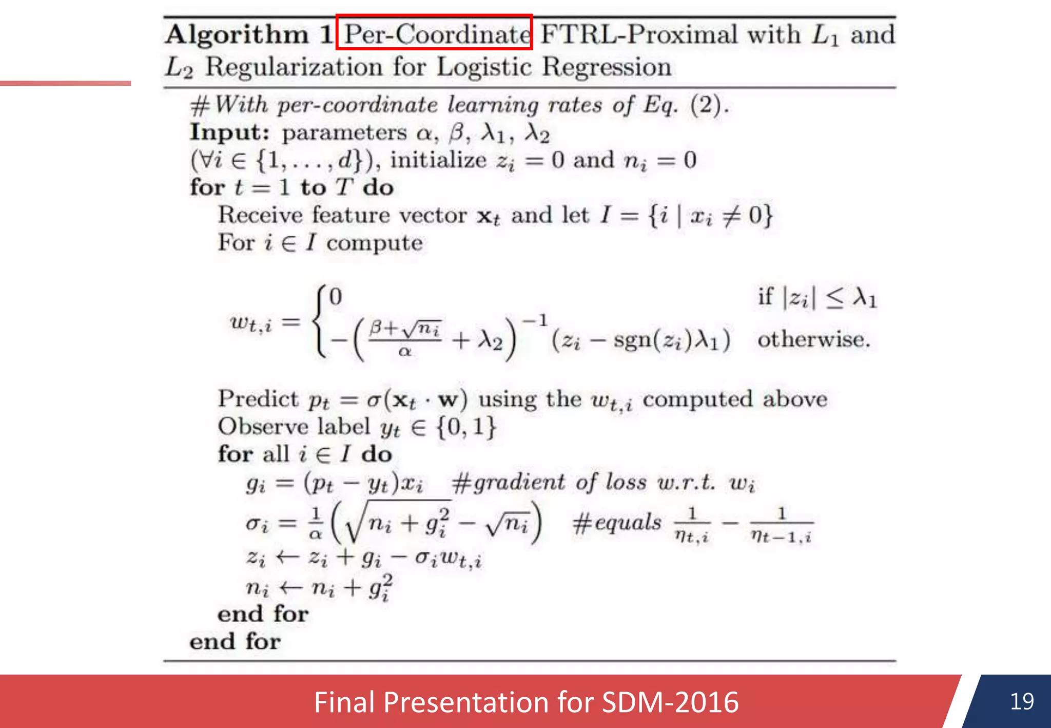 19Final Presentation for SDM-2016
 