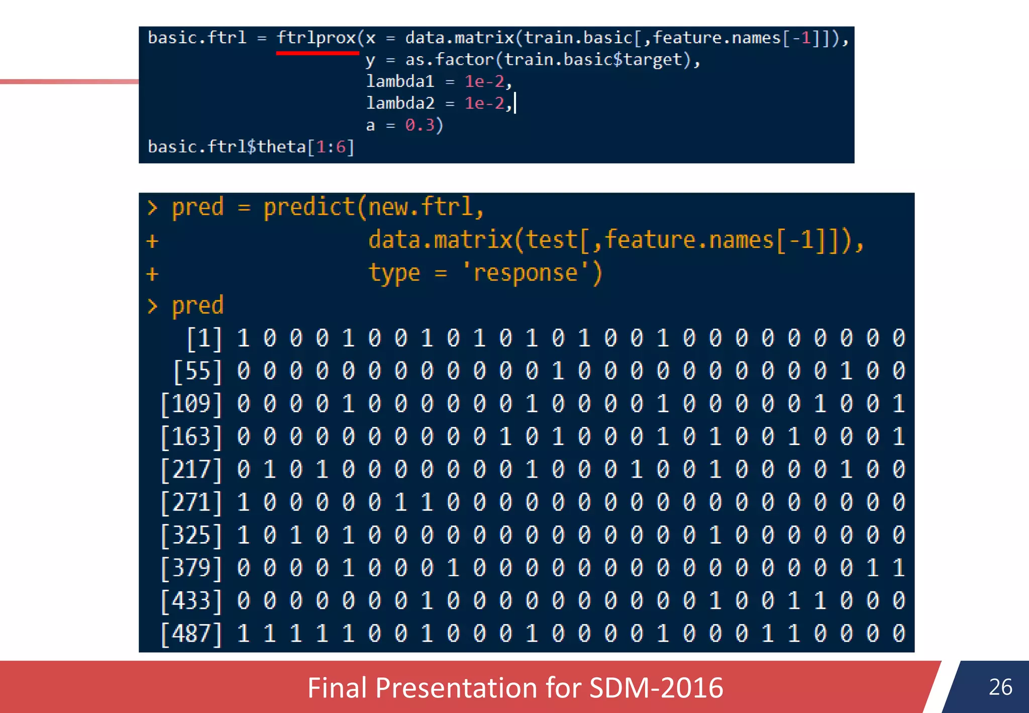26Final Presentation for SDM-2016
 