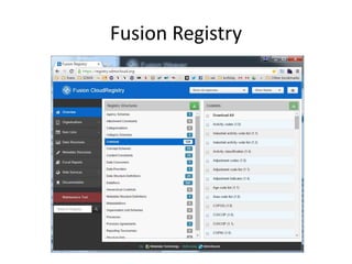 Fusion Registry
 