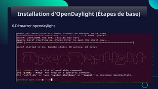 6.Démarrer opendaylight
Installation d'OpenDaylight (Étapes de base)
 