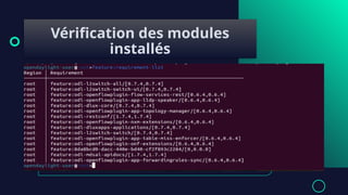 Vérification des modules
installés
 