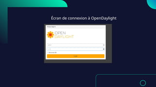 Écran de connexion à OpenDaylight
 