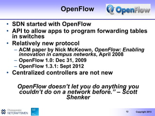 Software Defined Networking: Network Virtualization | PPTX