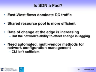 Software Defined Networking: Network Virtualization | PPTX