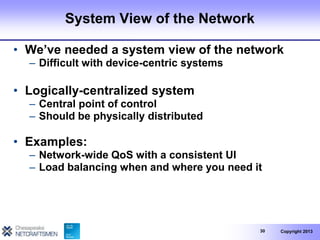 Software Defined Networking: Network Virtualization | PPTX