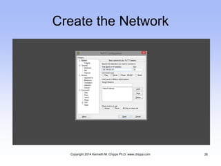 Create the Network
Copyright 2014 Kenneth M. Chipps Ph.D. www.chipps.com 26
 