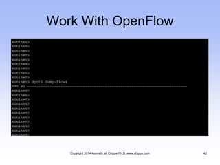 Work With OpenFlow
Copyright 2014 Kenneth M. Chipps Ph.D. www.chipps.com 42
 