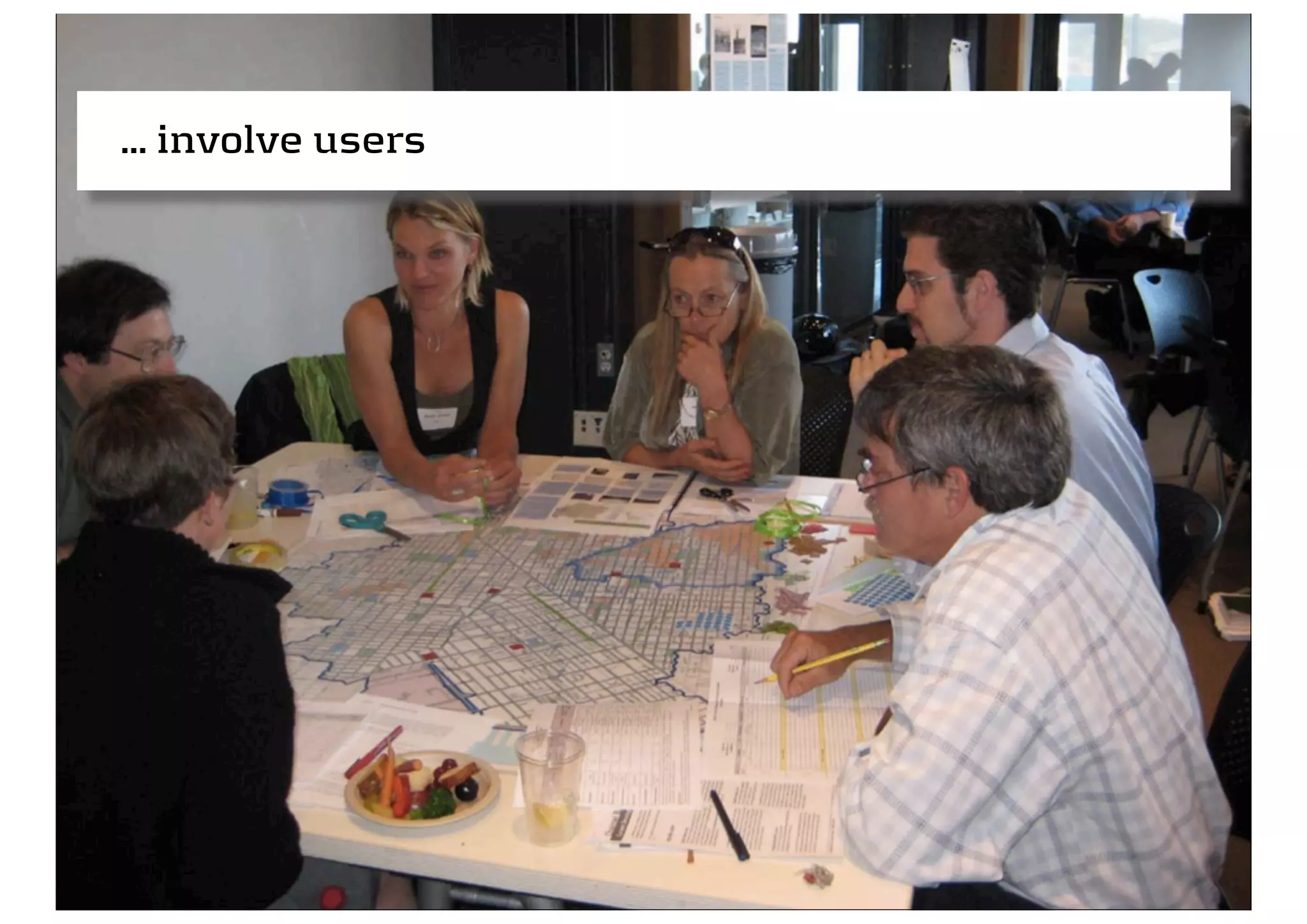 ... involve users




12
 