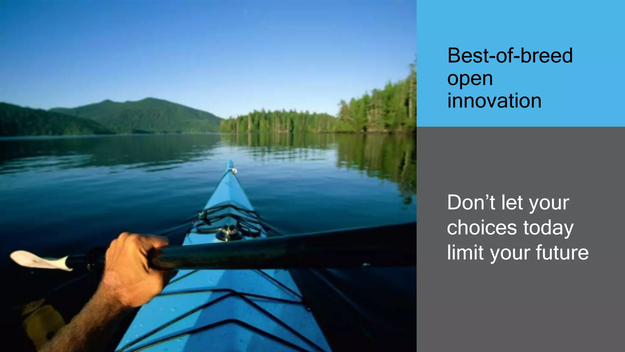 11 Orange Restricted
Best-of-breed
open
innovation
Don’t let your
choices today
limit your future
 