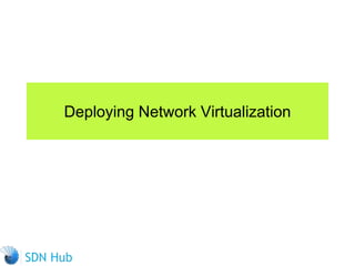 Deploying Network Virtualization
 