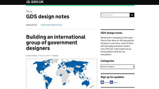Louise Downe: Scaling Service Design in government - A new approach to service design in large organisations