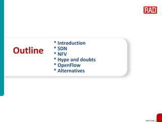 Non-Fluff Software Defined Networking, Network Function Virtualization ...