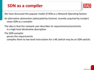 Non-Fluff Software Defined Networking, Network Function Virtualization ...