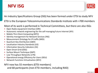 Non-Fluff Software Defined Networking, Network Function Virtualization ...