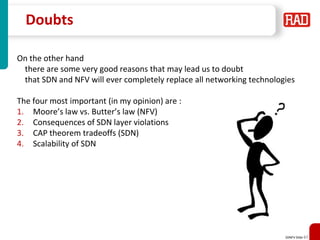 Non-Fluff Software Defined Networking, Network Function Virtualization ...