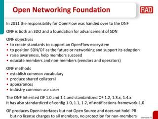 Non-Fluff Software Defined Networking, Network Function Virtualization ...