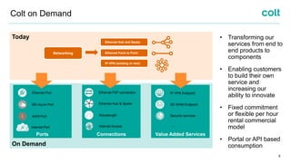 Colt Connectivity Colt Network On Demand | PDF