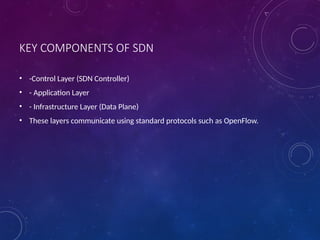Software Defined Network Presentation | PPTX