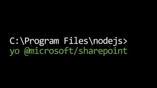 Building SharePoint Framework solutions for C# developers | PPTX