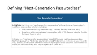 Defining “Next-Generation Passwordless”
 
