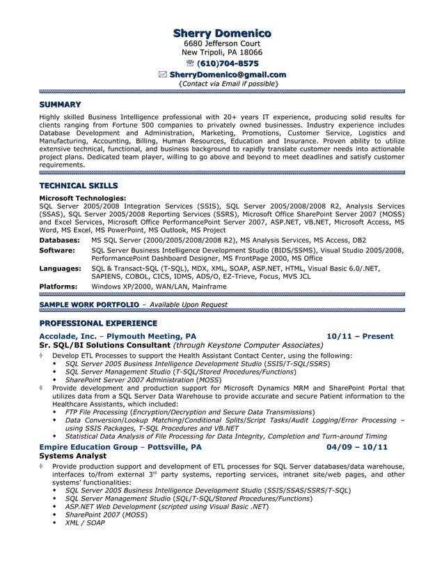 SDomenico_CV2012 | PDF