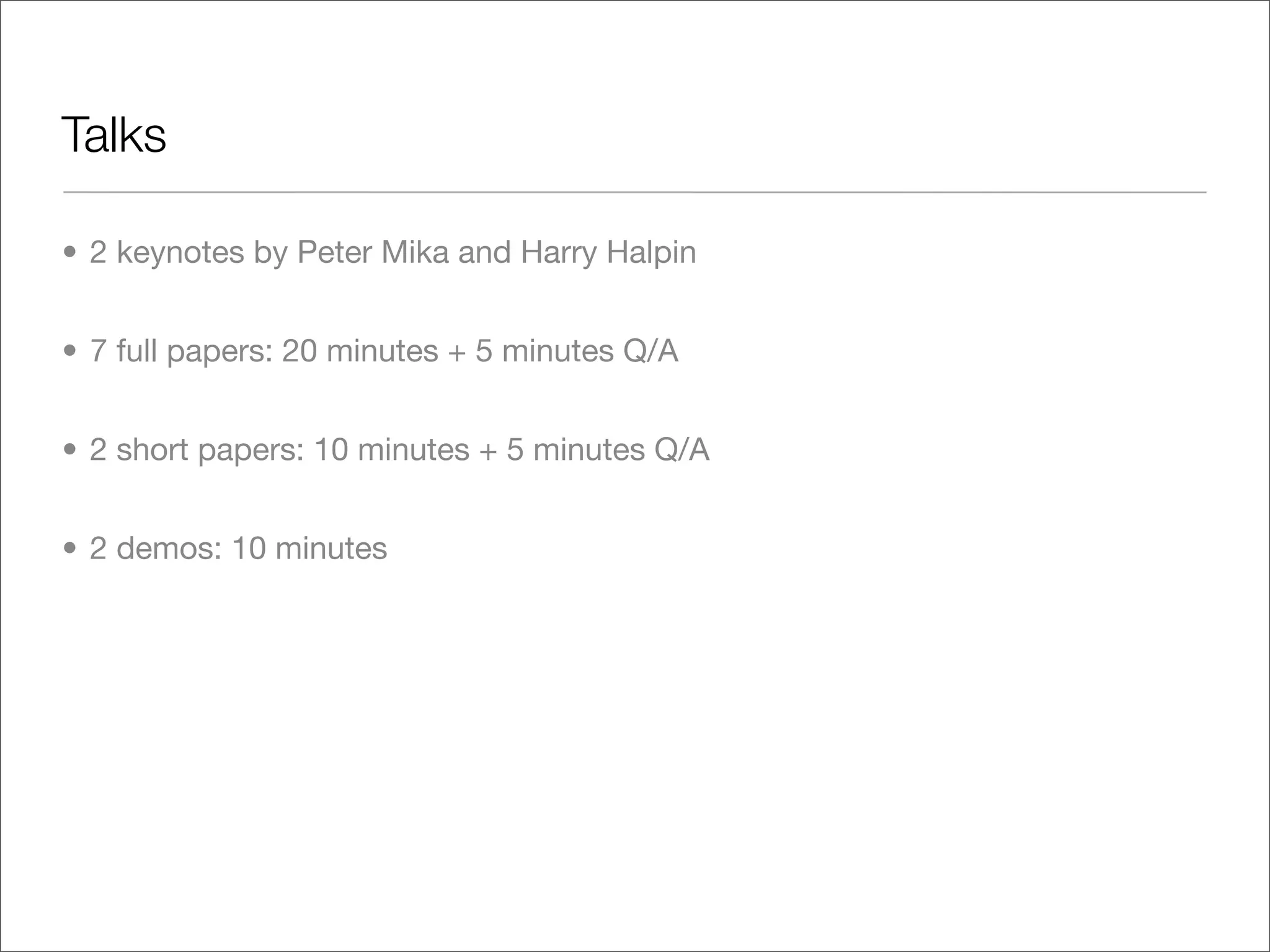Social Data on the Web 2008