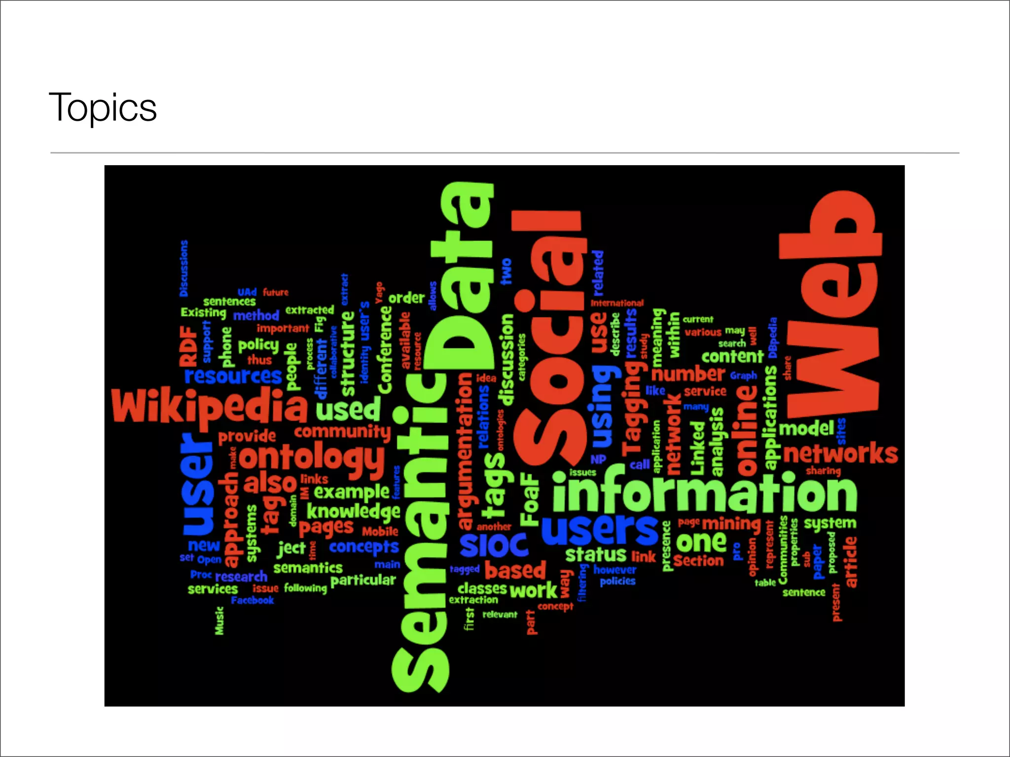 Social Data on the Web 2008