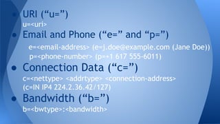 SDP (Session Description Protocol) | PDF
