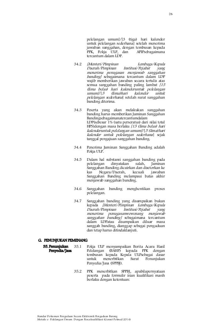 sanggahan tembusan surat SDP Genset sanggahan tembusan surat SDP Genset